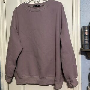 EFAN size Large purple sweatshirt. LIKE NEW